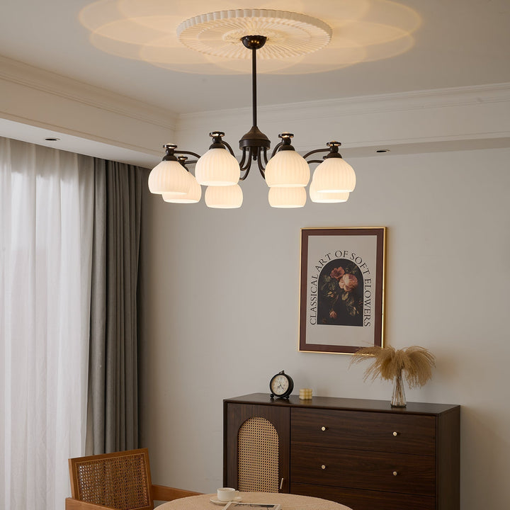 Calaeor Chandelier Premium Élégance en Verre - Neutralighting