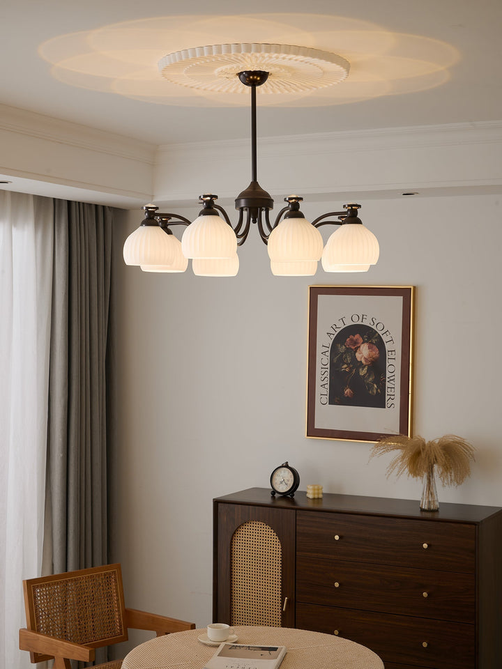 Calaeor Chandelier Premium Élégance en Verre - Neutralighting
