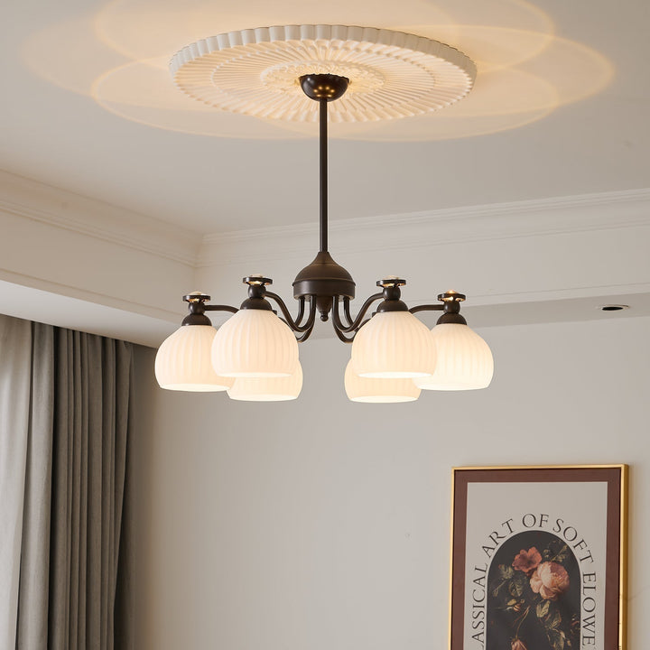 Calaeor Chandelier Premium Élégance en Verre - Neutralighting