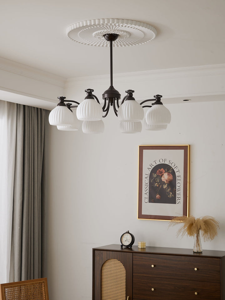 Calaeor Chandelier Premium Élégance en Verre - Neutralighting