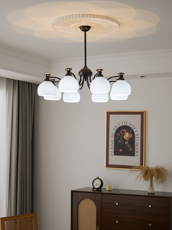 Calaeor Chandelier Premium Élégance en Verre - Neutralighting