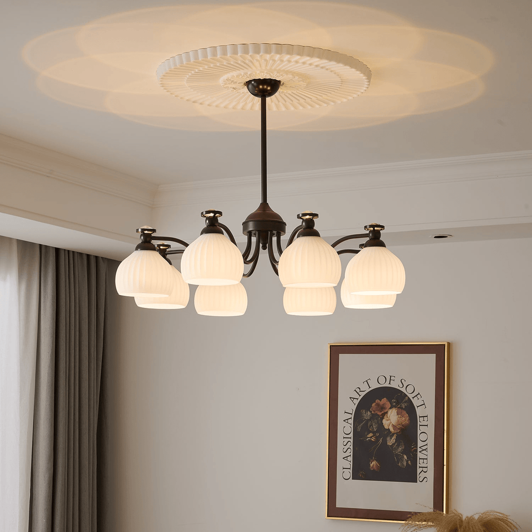 Calaeor Chandelier Premium Élégance en Verre - Neutralighting
