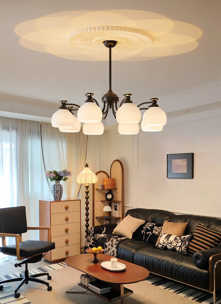 Calaeor Chandelier Premium Élégance en Verre - Neutralighting