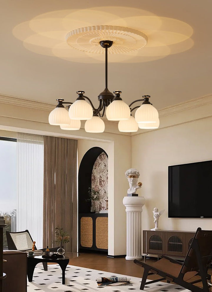 Calaeor Chandelier Premium Élégance en Verre - Neutralighting