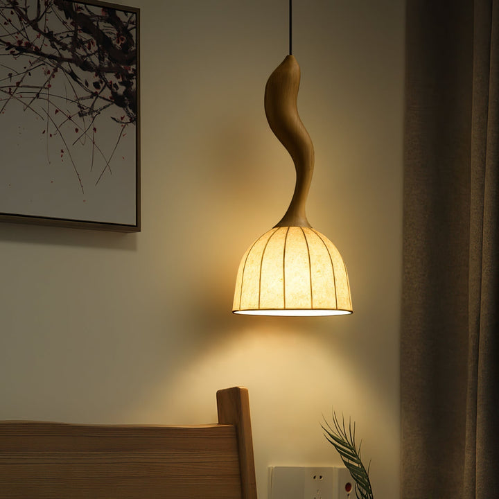 Colire Créativité Tordu Bois Suspension Lumière - Neutralighting