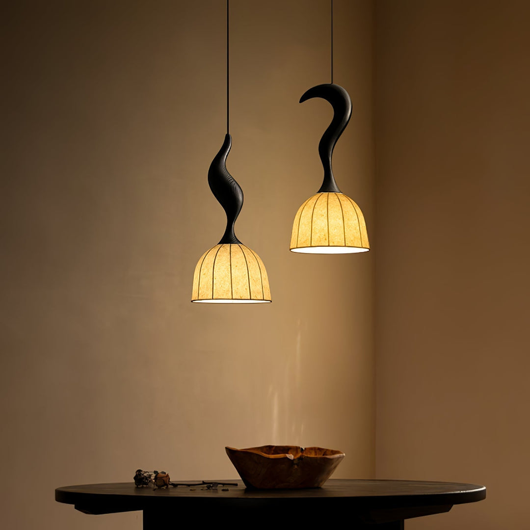 Colire Créativité Tordu Bois Suspension Lumière - Neutralighting