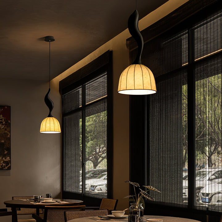 Colire Créativité Tordu Bois Suspension Lumière - Neutralighting