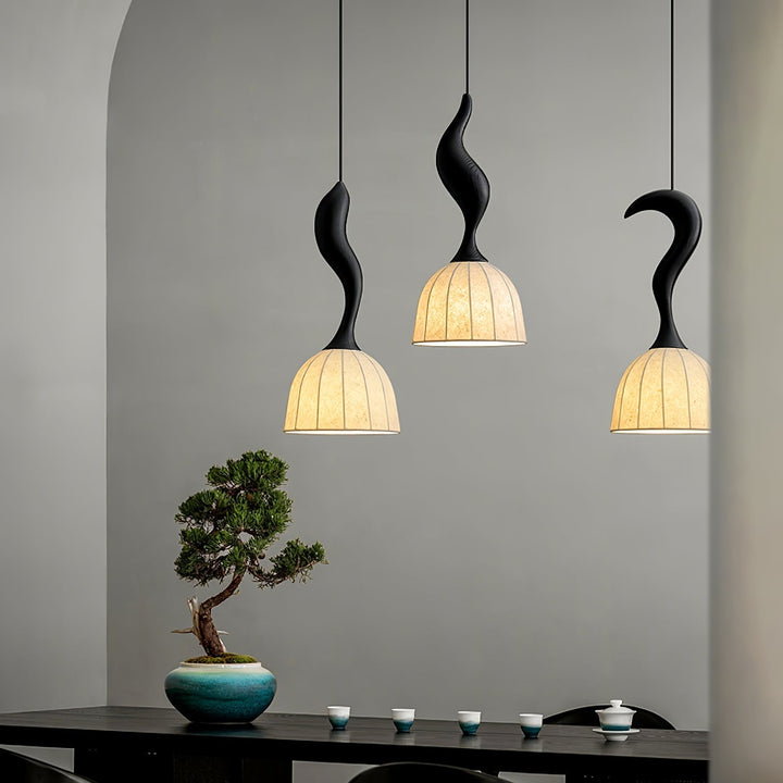 Colire Créativité Tordu Bois Suspension Lumière - Neutralighting