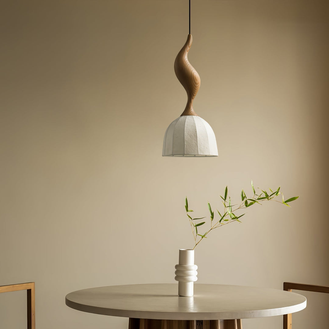 Colire Créativité Tordu Bois Suspension Lumière - Neutralighting