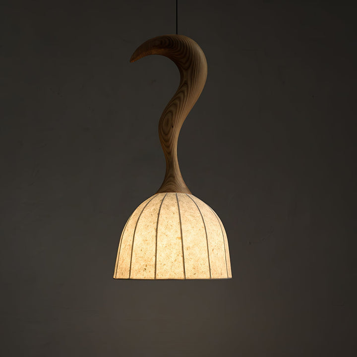 Colire Créativité Tordu Bois Suspension Lumière - Neutralighting