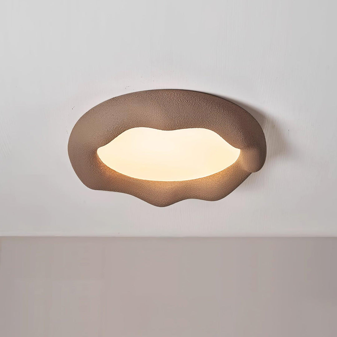 Vesperin Plafonnier en résine organique et fibre de verre, couleur beige - Neutralighting