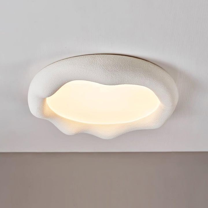 Vesperin Plafonnier en résine organique et fibre de verre, couleur beige - Neutralighting