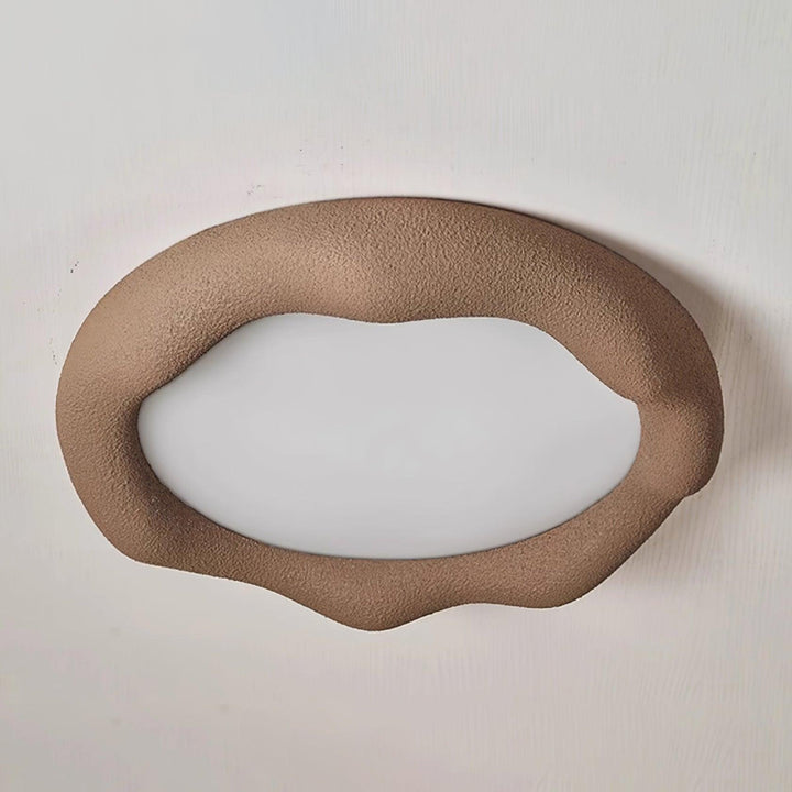 Vesperin Plafonnier en résine organique et fibre de verre, couleur beige - Neutralighting