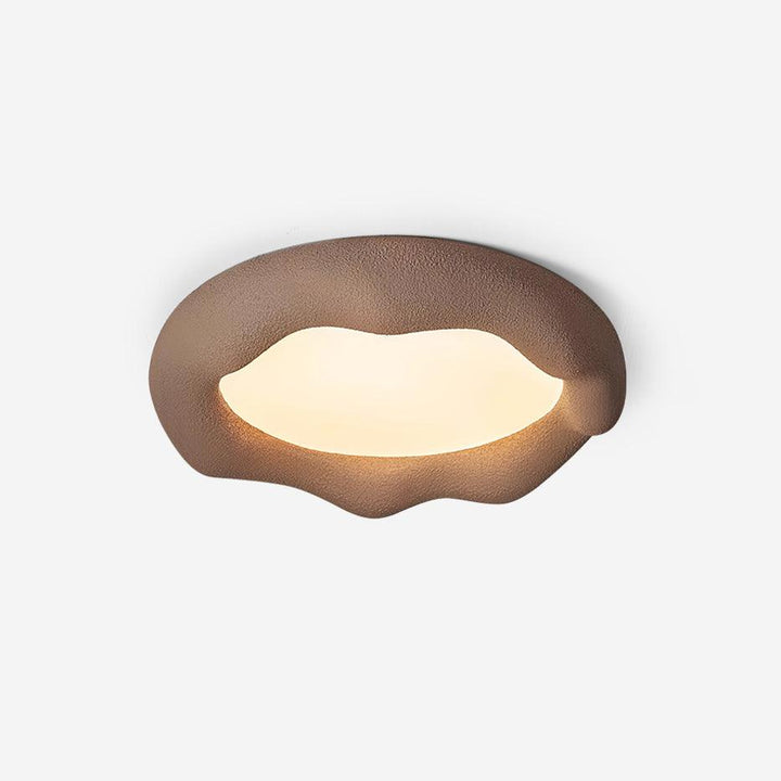 Vesperin Plafonnier en résine organique et fibre de verre, couleur beige - Neutralighting