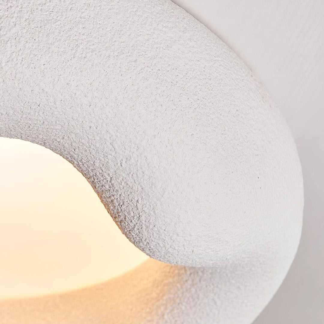 Vesperin Plafonnier en résine organique et fibre de verre, couleur beige - Neutralighting