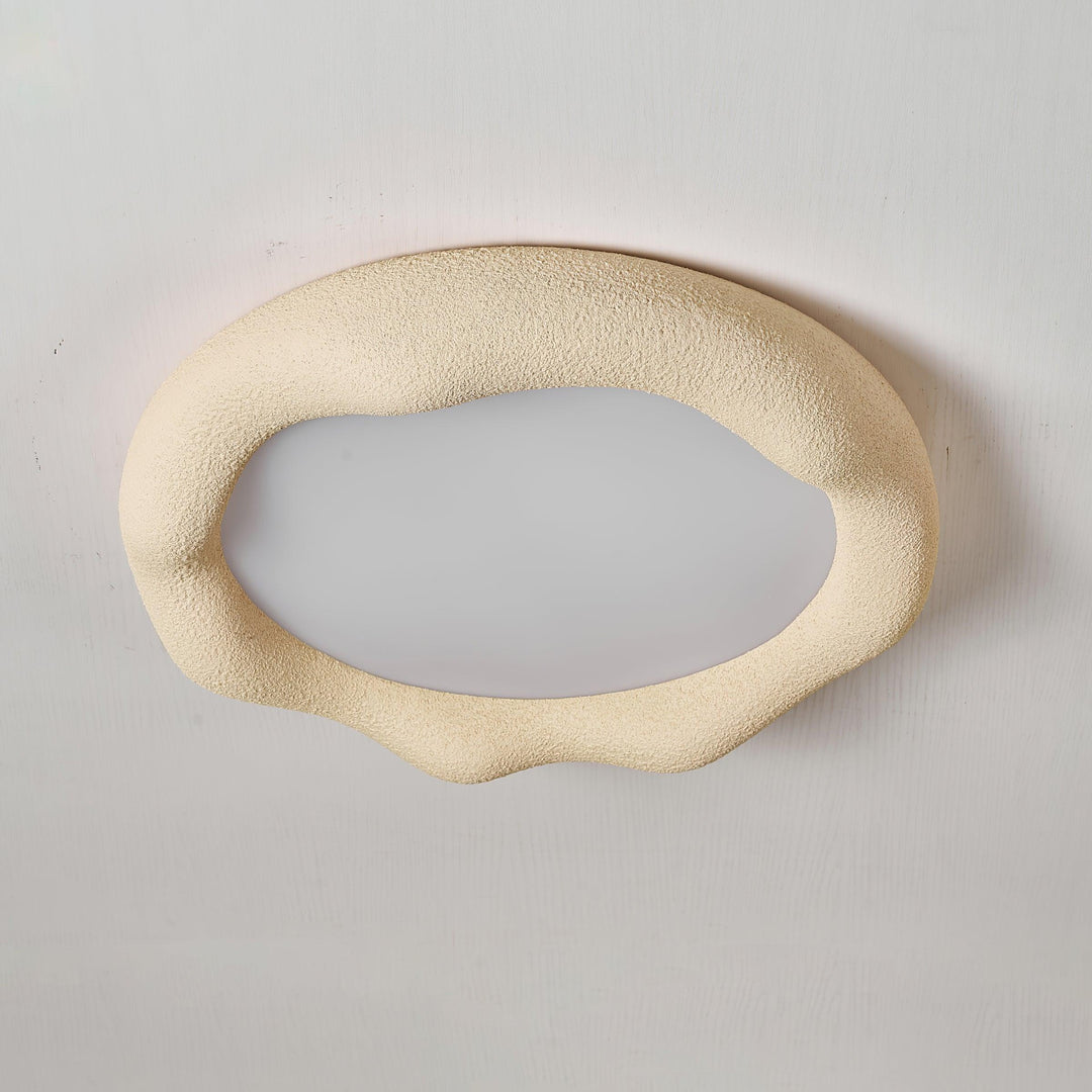 Vesperin Plafonnier en résine organique et fibre de verre, couleur beige - Neutralighting