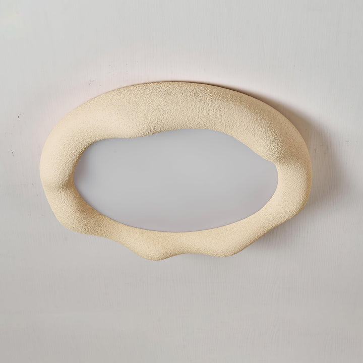Vesperin Plafonnier en résine organique et fibre de verre, couleur beige - Neutralighting