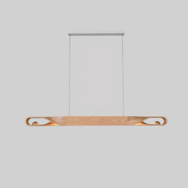 Lustra Suspension en Bois Incurvé Minimaliste - Neutralighting