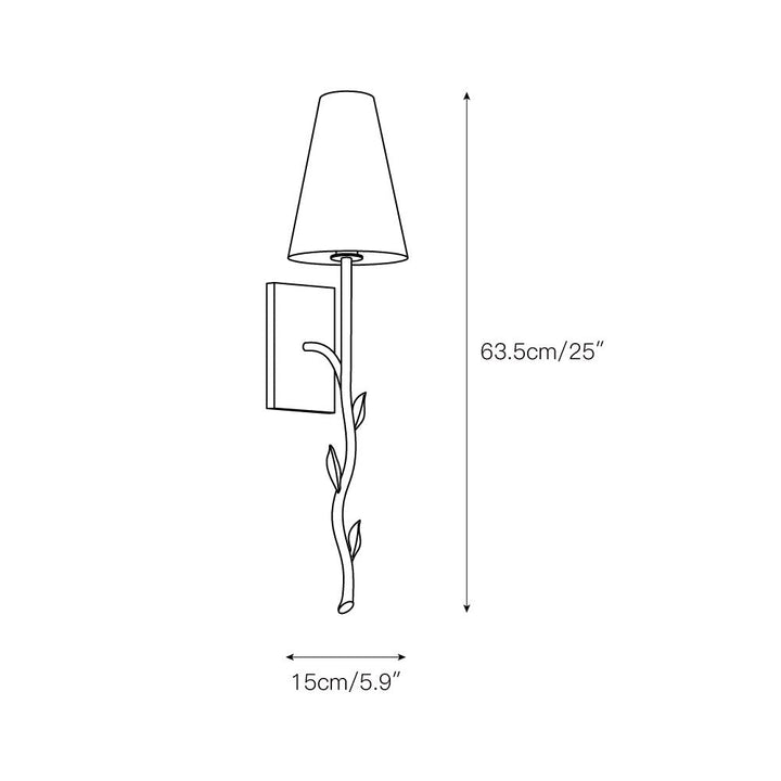 Petal Applique Murale Laiton Tissu Créative - Neutralighting