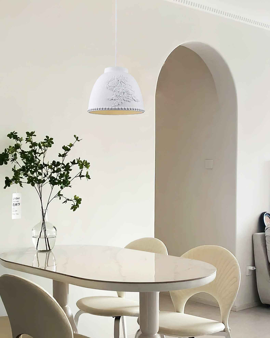 Lampe Floral en Métal – Design Contemporain