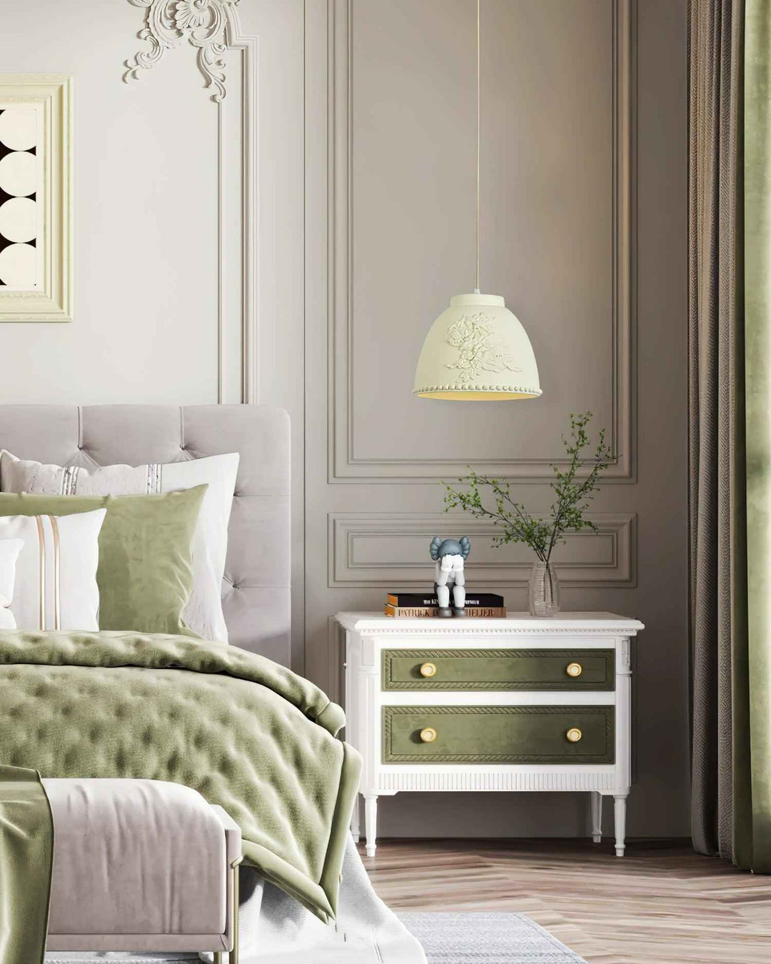 Lampe Floral en Métal – Design Contemporain