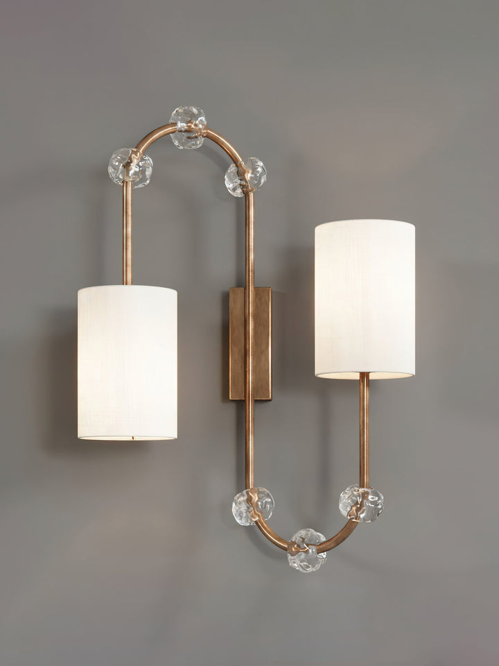 Rune Applique Murale Tissu Cristal Vintage Industrielle - Neutralighting