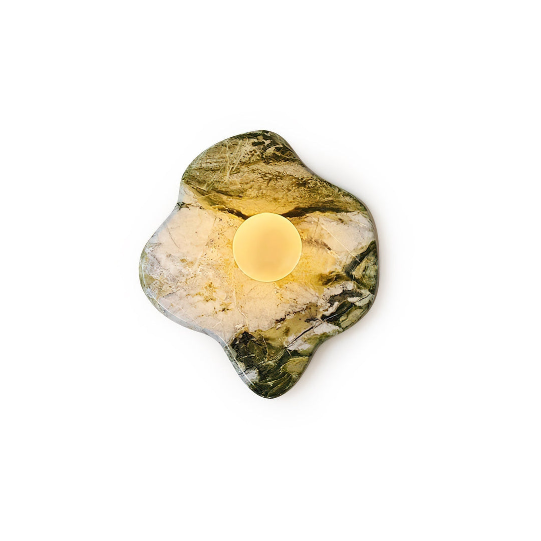Fyln Applique Murale Organique en Marbre Vert - Neutralighting