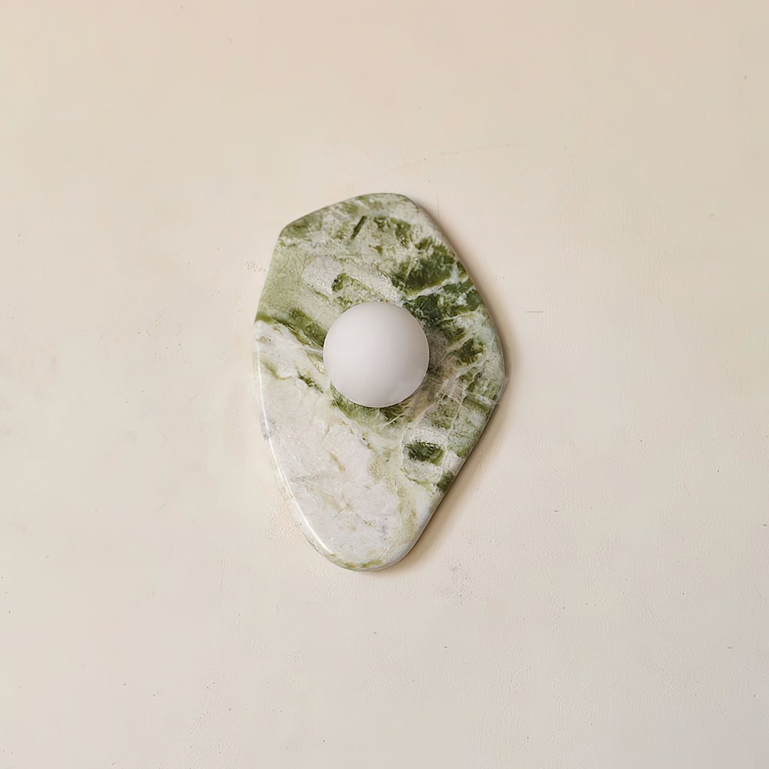 Fyln Applique Murale Organique en Marbre Vert - Neutralighting