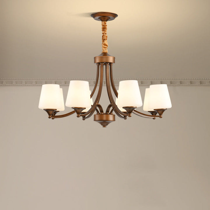 Ulrinara Chandelier Laiton Verre Luxe Postmoderne Salon - Neutralighting