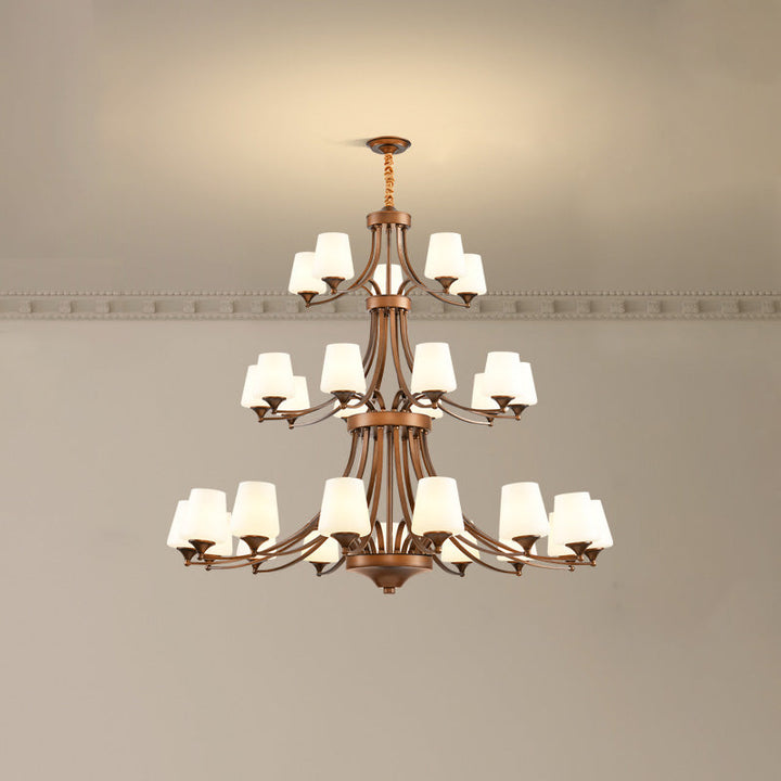 Ulrinara Chandelier Laiton Verre Luxe Postmoderne Salon - Neutralighting