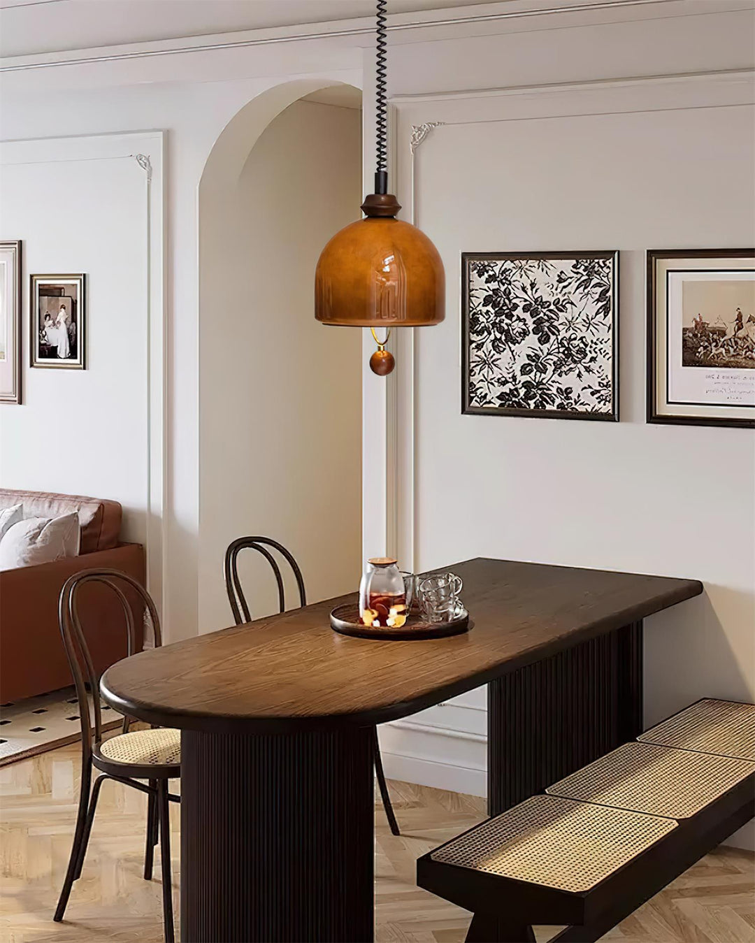 Ardelle Suspension Vintage en Verre - Neutralighting