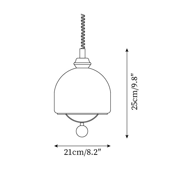 Ardelle Suspension Vintage en Verre - Neutralighting