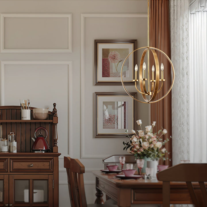 Icarila Suspension Métal Laiton Industriel Vintage Salon - Neutralighting