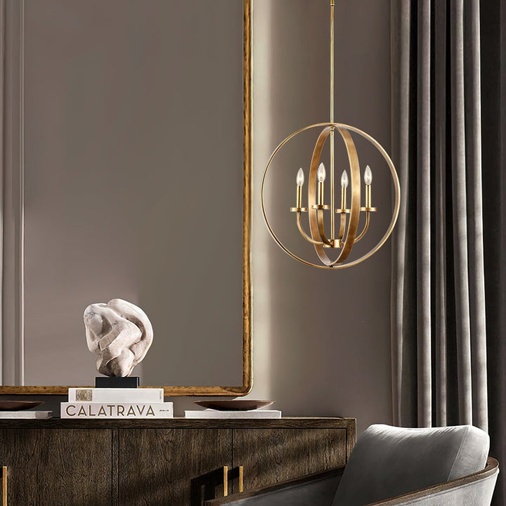 Icarila Suspension Métal Laiton Industriel Vintage Salon - Neutralighting