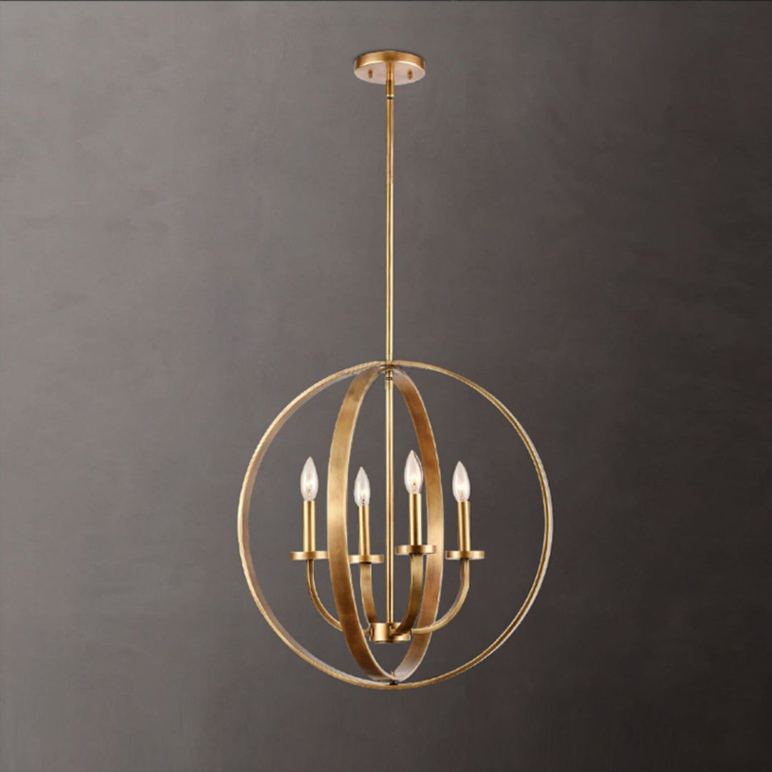 Icarila Suspension Métal Laiton Industriel Vintage Salon - Neutralighting