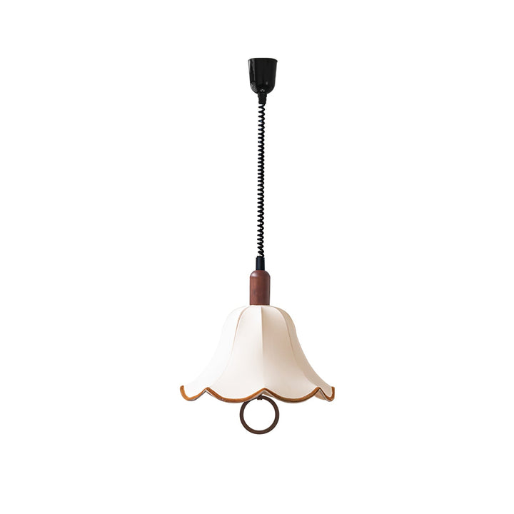 Eurvaryra Classique Élégance Tissu Bois Suspension Lumière - Neutralighting