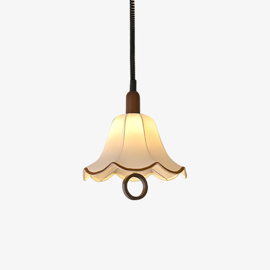 Eurvaryra Classique Élégance Tissu Bois Suspension Lumière - Neutralighting