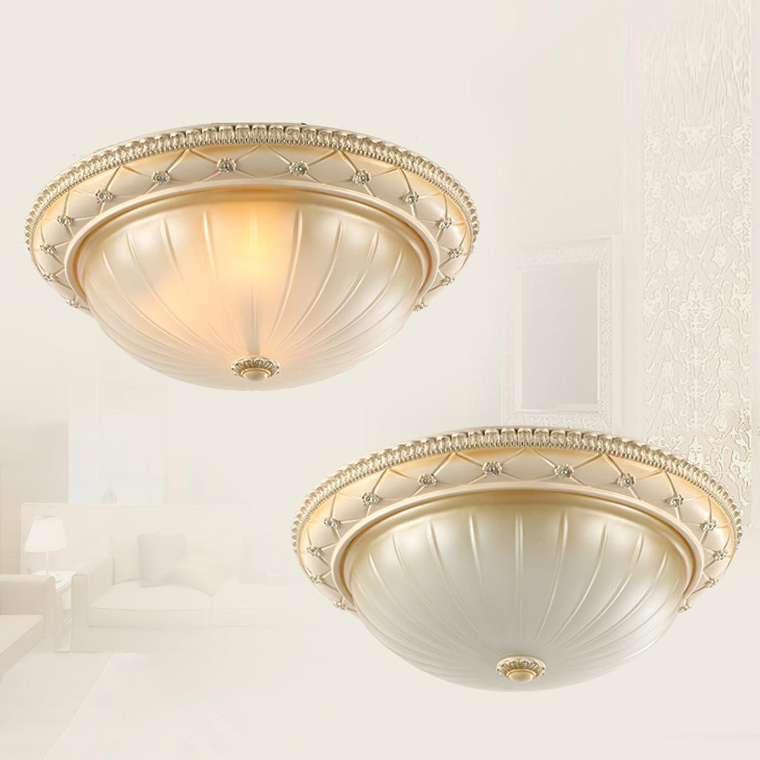Evtalen Plafonnier en Résine et Verre Vintage - Neutralighting