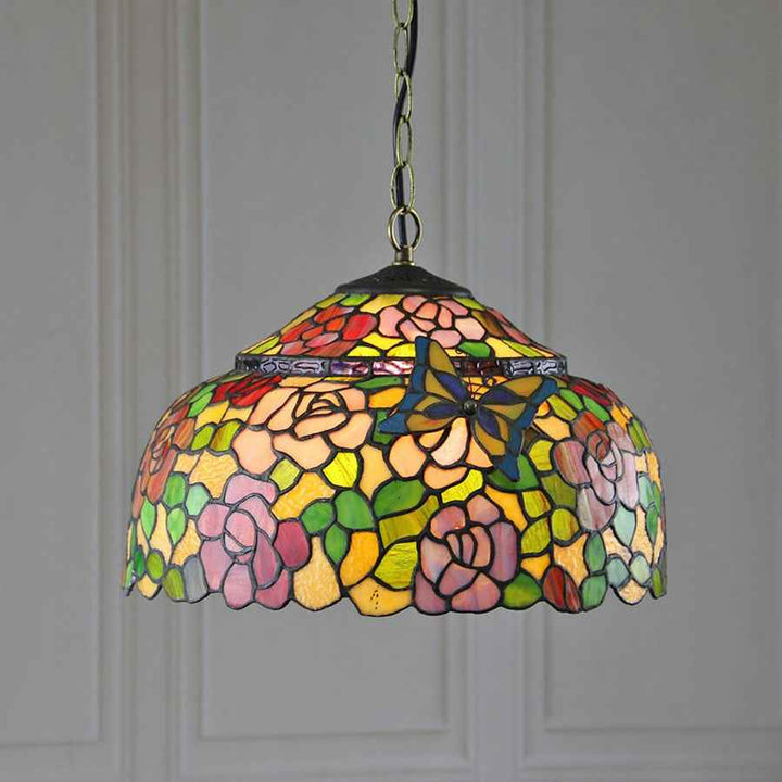 Tiffany Rétro Vintage Suspension Luxe Design Verre Salon - Neutralighting