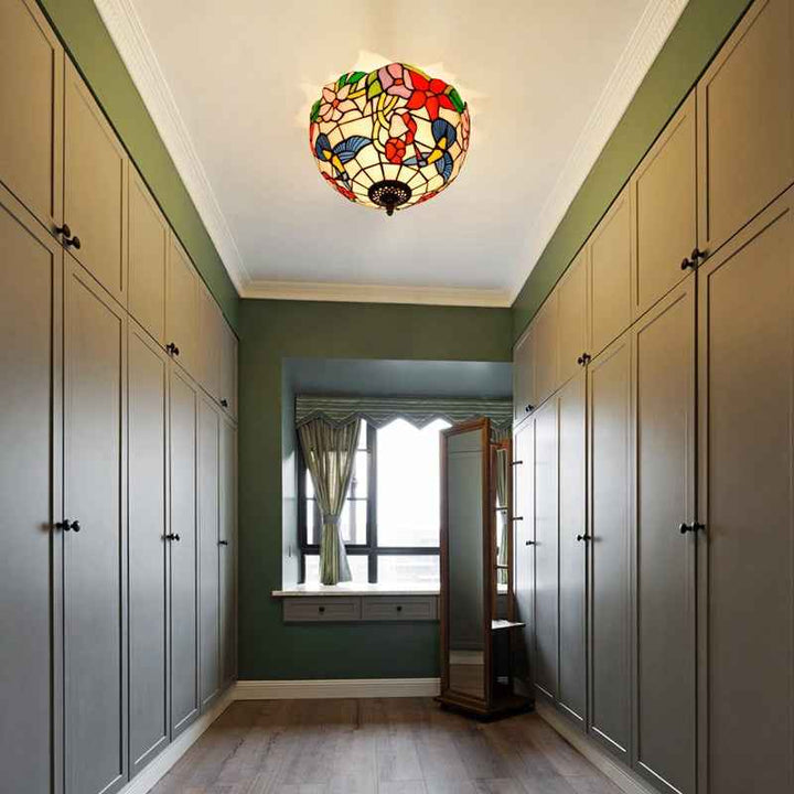 Plafonnier Tiffany en Verre – Style Plafonnier Tendance