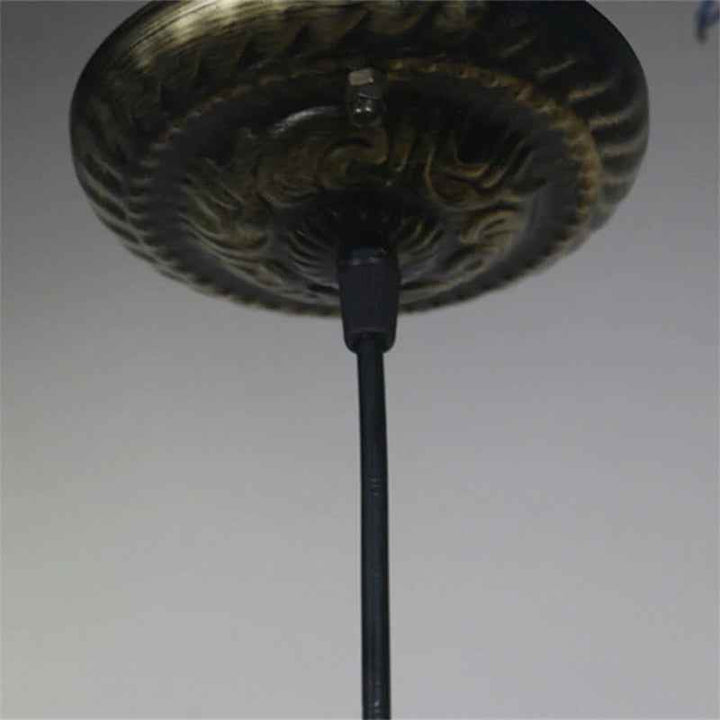Tiffany Rétro LED Suspension Métal Verre Salon/Bar - Neutralighting
