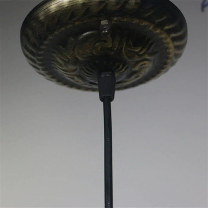 Tiffany Rétro LED Suspension Métal Verre Salon/Bar - Neutralighting