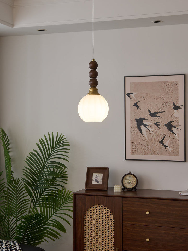 Vothaila Suspension en Verre Vintage et Bois - Neutralighting