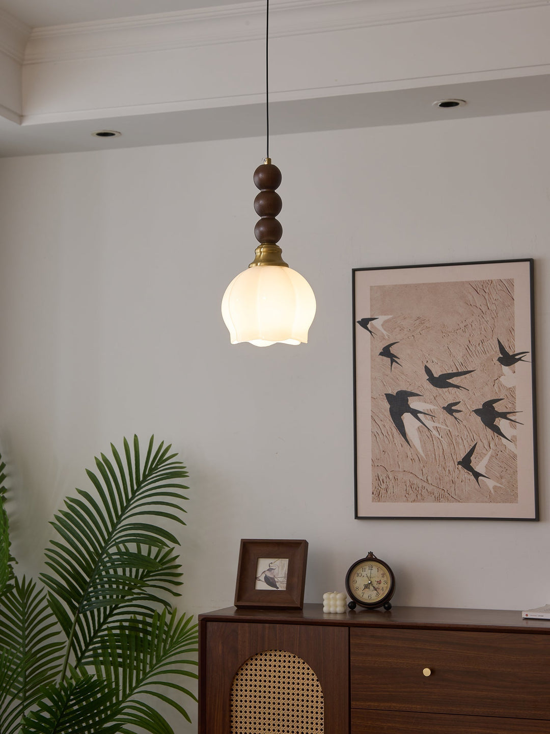 Vothaila Suspension en Verre Vintage et Bois - Neutralighting