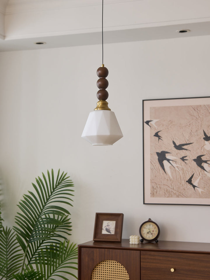 Vothaila Suspension en Verre Vintage et Bois - Neutralighting