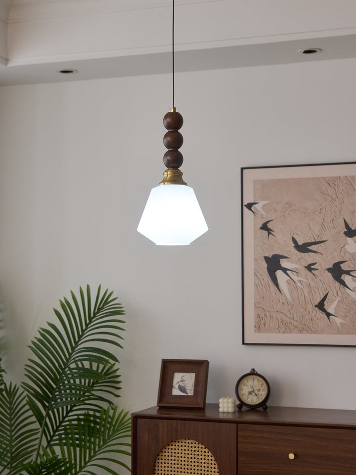 Vothaila Suspension en Verre Vintage et Bois - Neutralighting