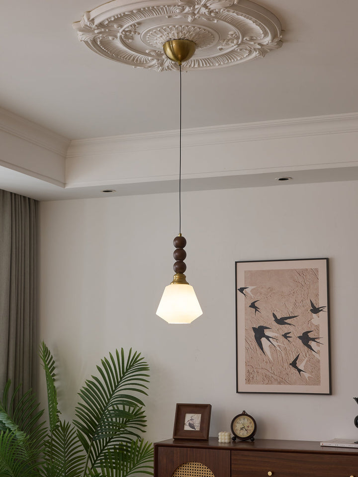 Vothaila Suspension en Verre Vintage et Bois - Neutralighting