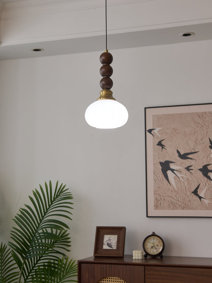 Vothaila Suspension en Verre Vintage et Bois - Neutralighting
