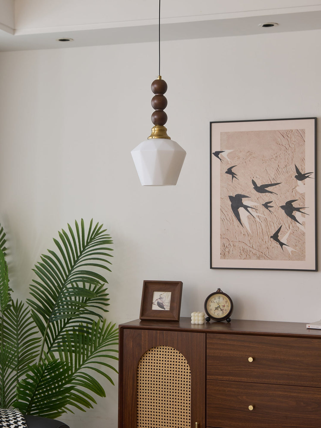 Vothaila Suspension en Verre Vintage et Bois - Neutralighting