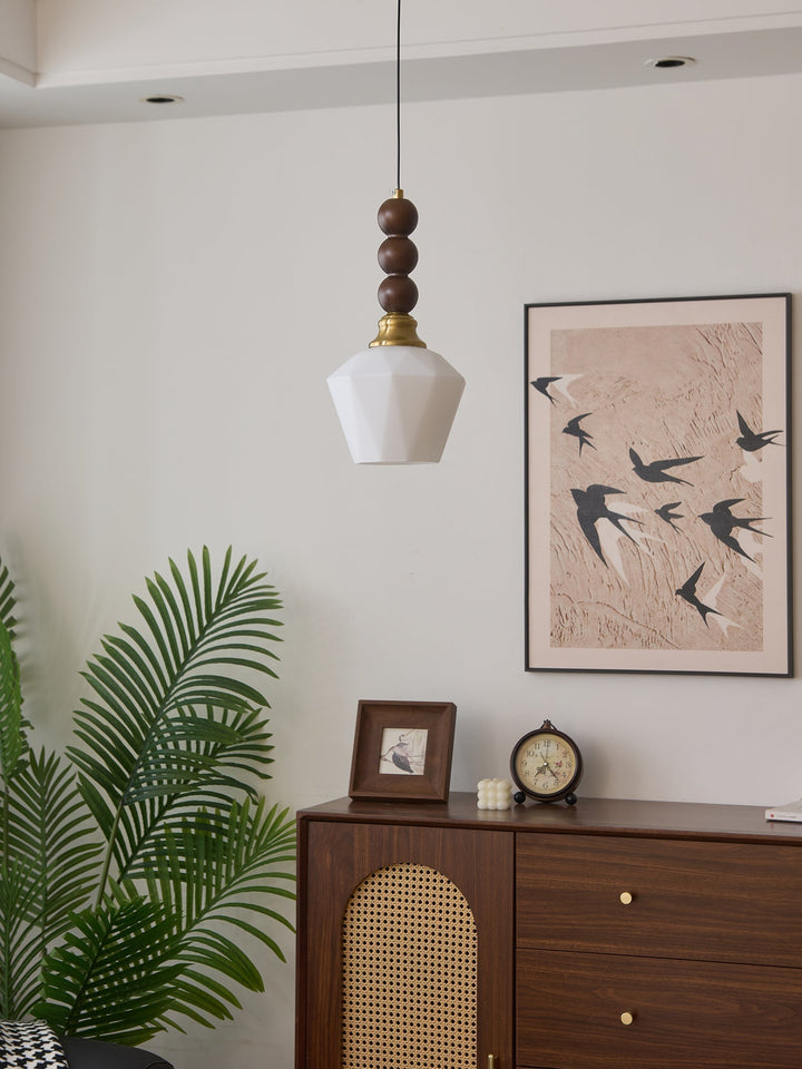 Vothaila Suspension en Verre Vintage et Bois - Neutralighting